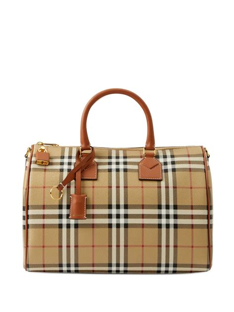 burberry bowling bag medium|burberry vintage check bag.